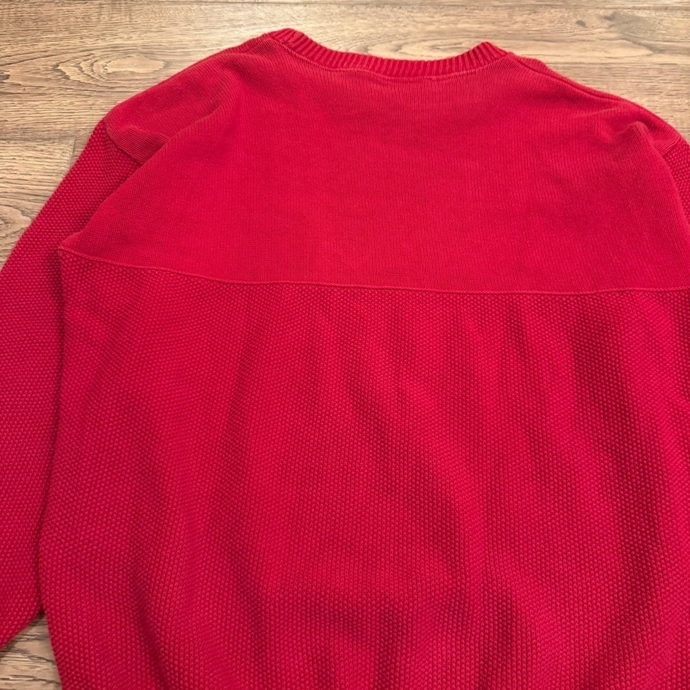 Vtg 80s Indiana HOOSIERS Knit Basketball Bobby Knight Sweater adidas IU XL/L EUC - Picture 7 of 7